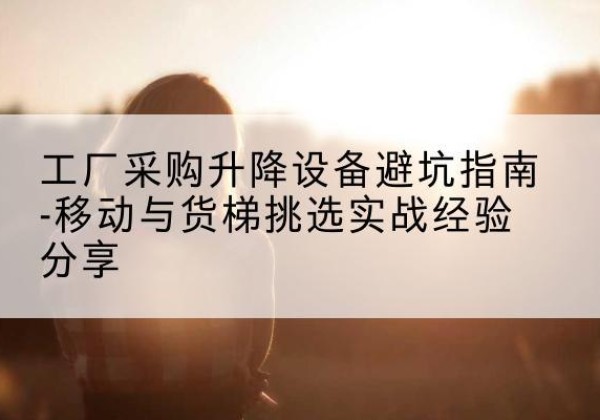 商南移动式升降机怎么选-工厂采购升降设备避坑指南-移动与货梯挑选实战经验分享